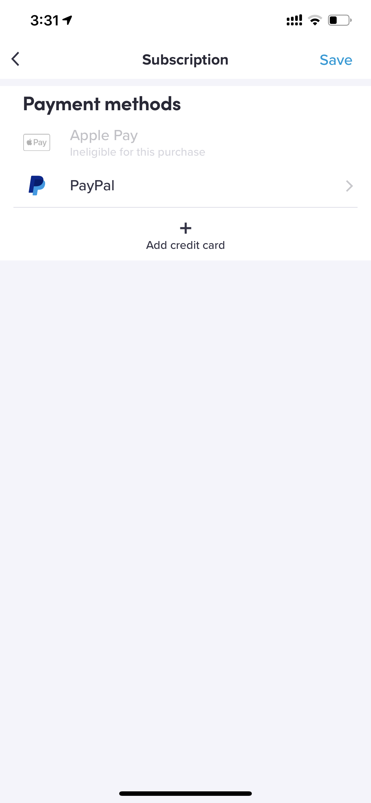 订阅支付方式管理