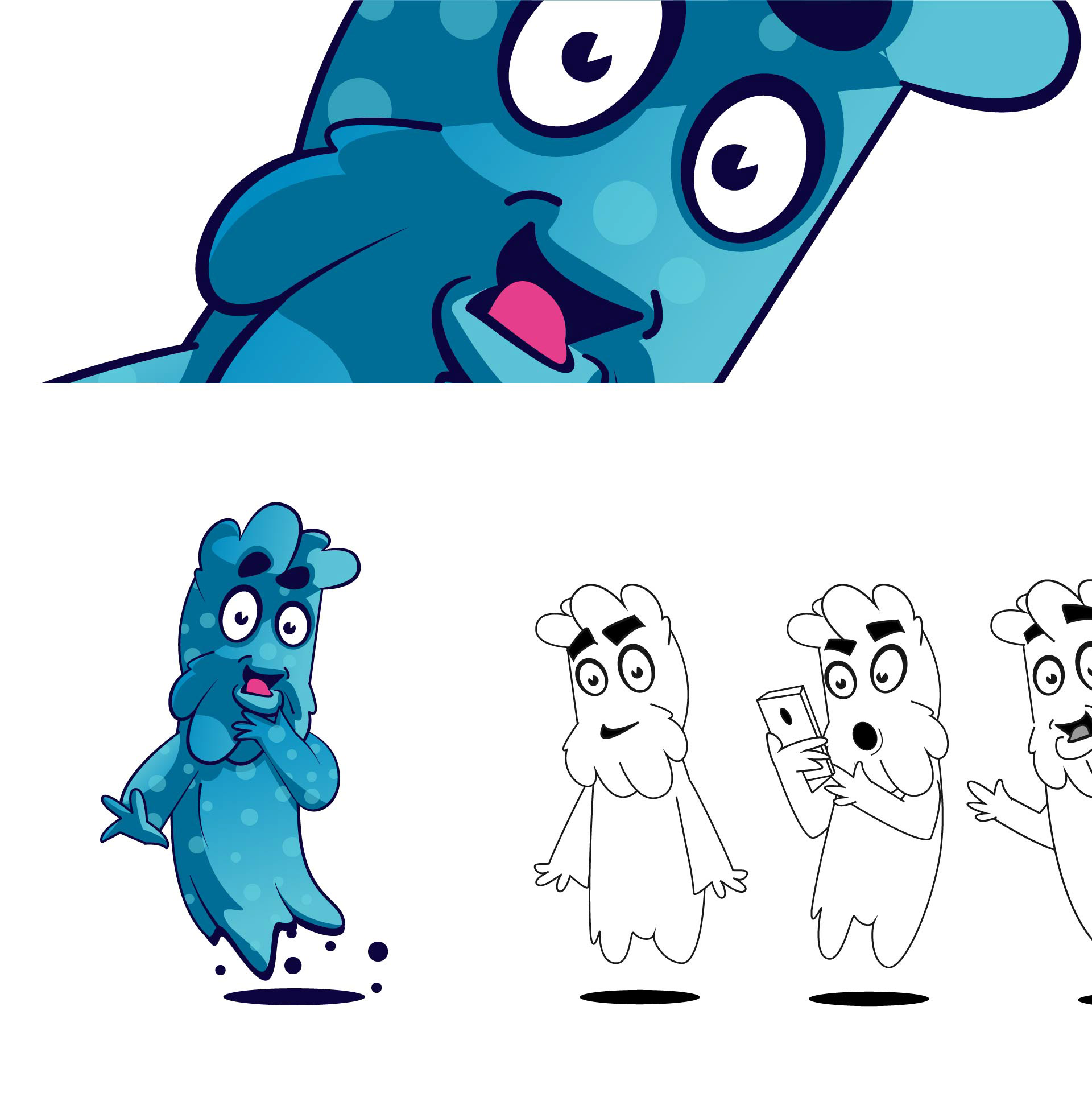 adobe illustrator cartoon Character design  Illustrator Mascot vector (7)-2.jpg