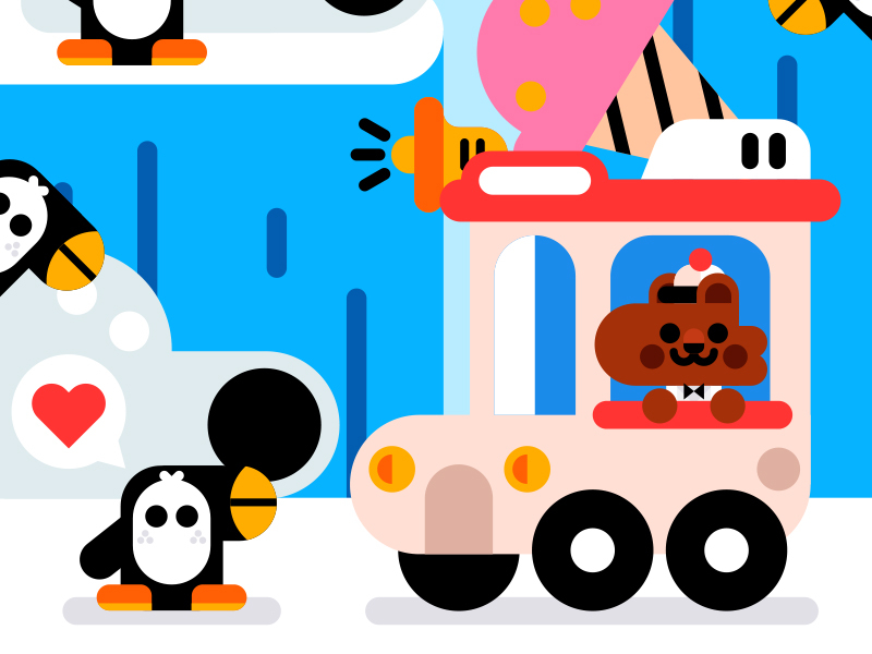 An ice cream a day keeps the stress away car cold cool cute ice igloo.jpg