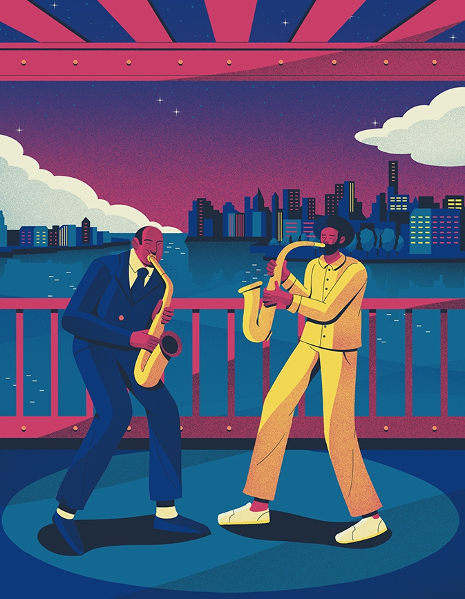 Character design  dancing editorials guitars landscapes music musician (13).jpg