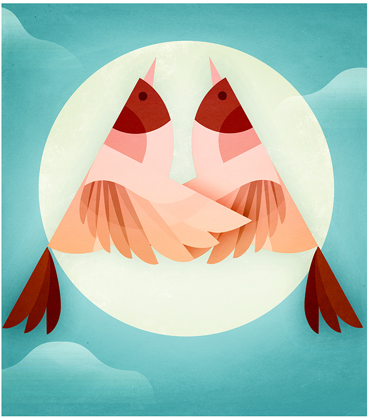 freundin Horoscope andrew lyons illustrations women animals zodiac (9).jpg
