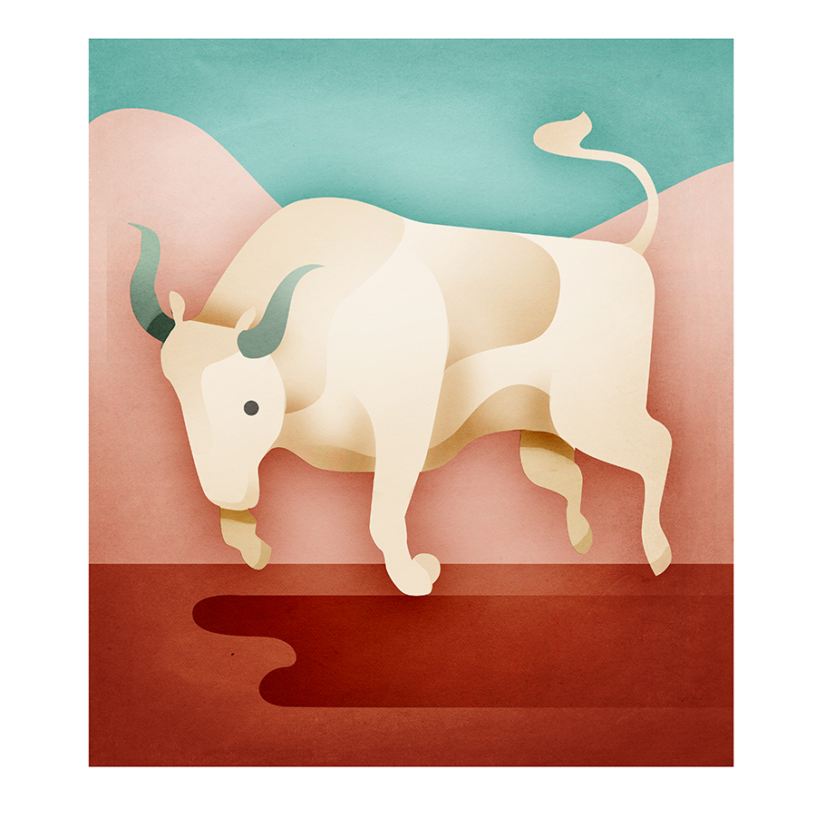 freundin Horoscope andrew lyons illustrations women animals zodiac (8).jpg