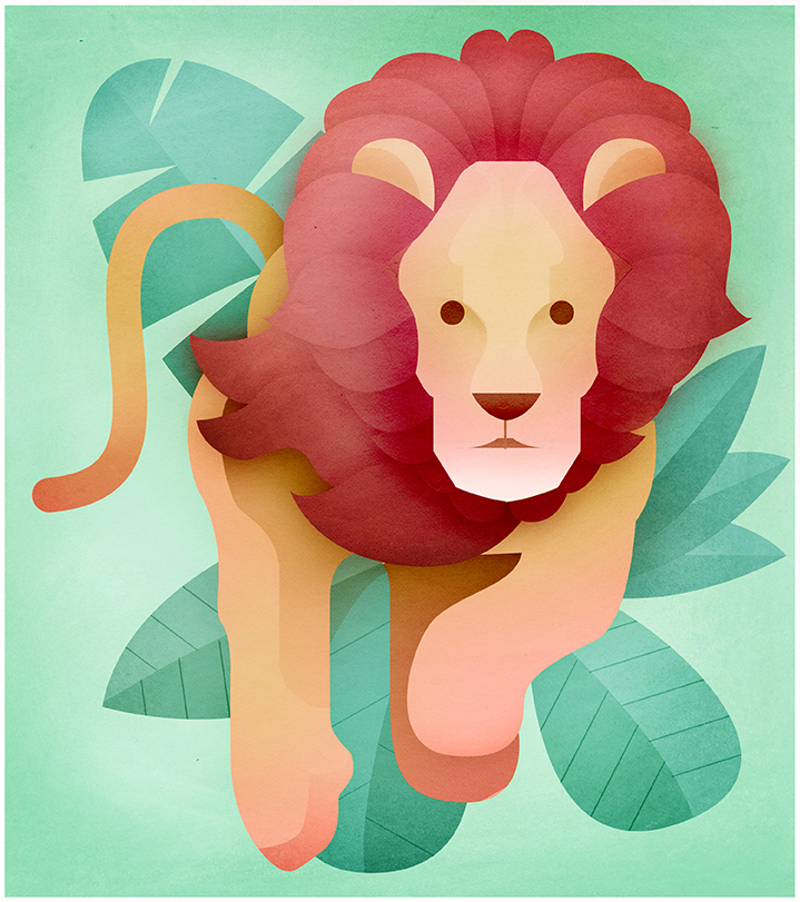 freundin Horoscope andrew lyons illustrations women animals zodiac (10).jpg