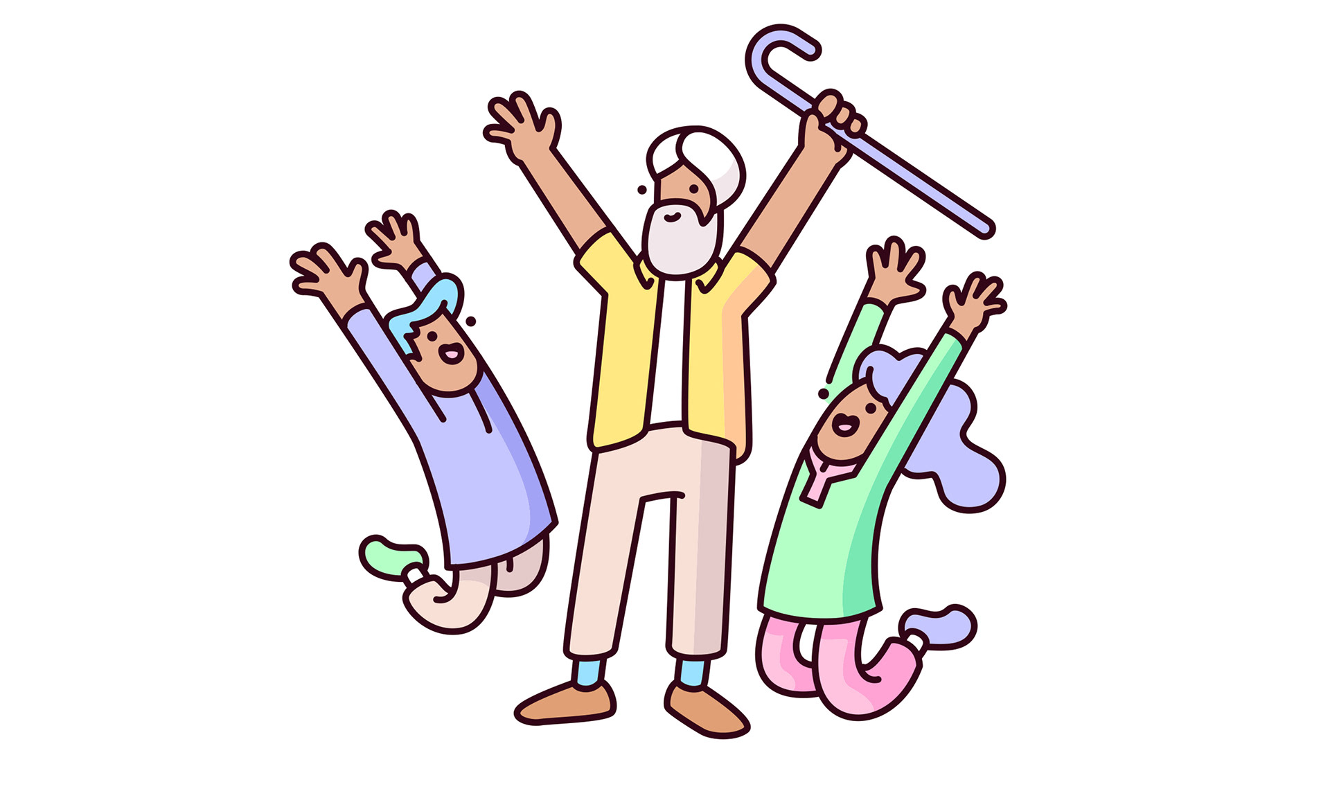Character COVid cute delightful design happy pandemic relief connect p (9).jpg