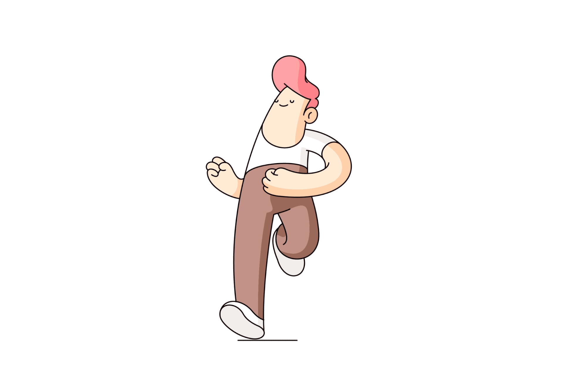 run cyclye walk Character animation.gif