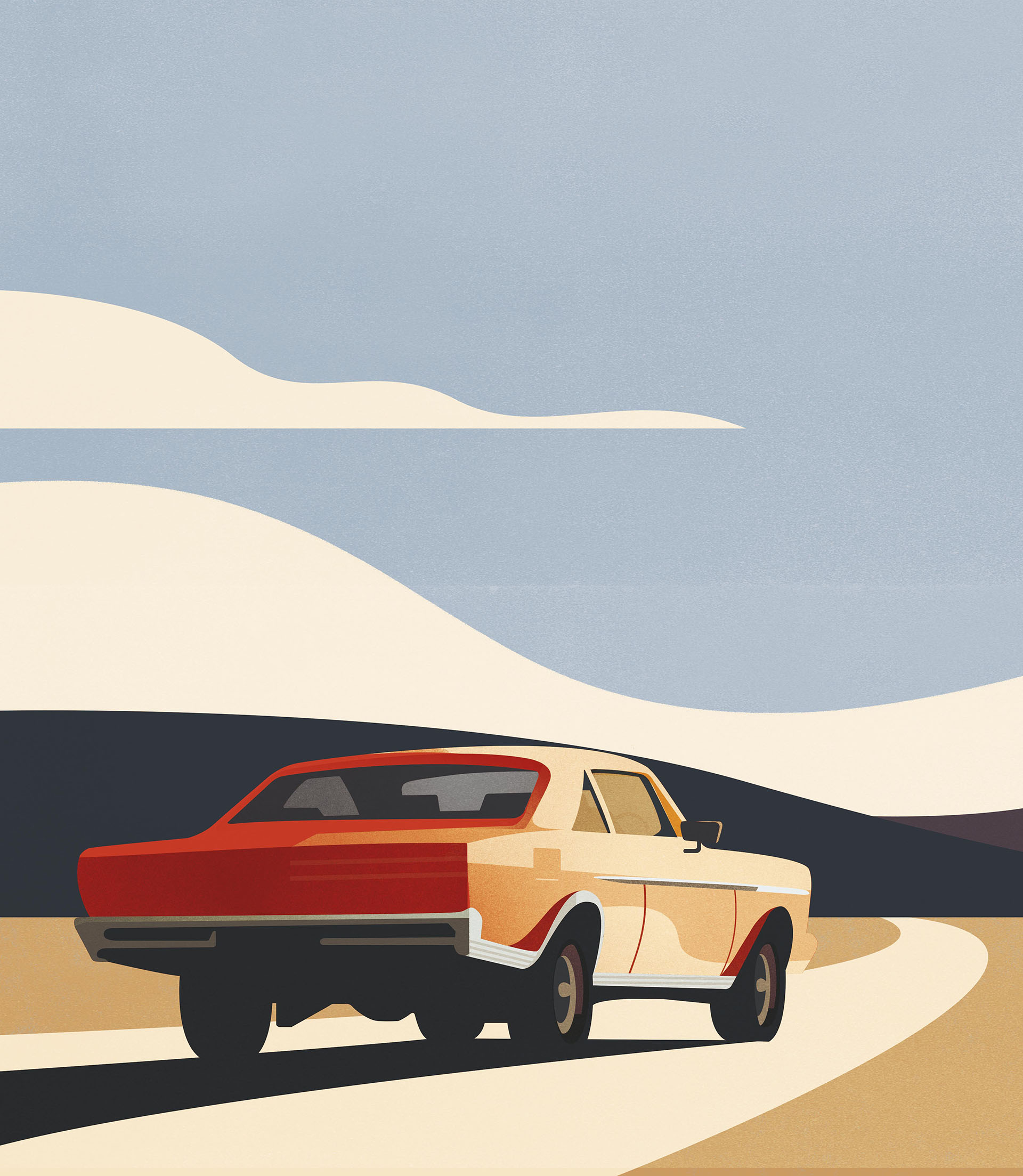 boat car explore ILLUSTRATION  Landscape Ocean outdoors poster sea Tra (5).jpg