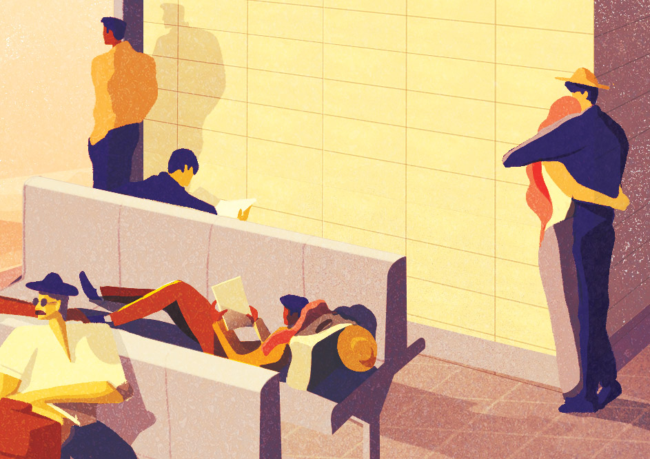 Travel airplane people figures light sunset airport Drawing  graphic L (3).jpg