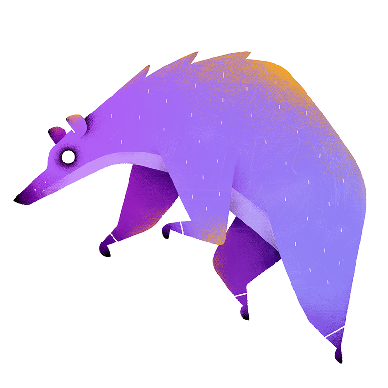 animal brush colorfull FOX ILLUSTRATION  Nature seal sticker texture (4).png