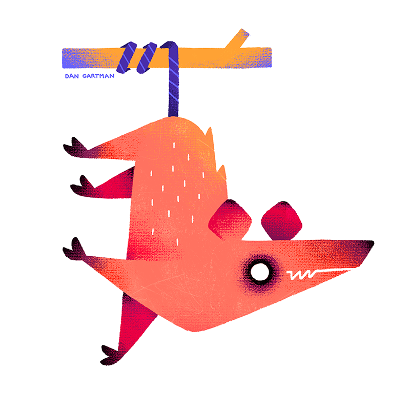 animal brush colorfull FOX ILLUSTRATION  Nature seal sticker texture.png