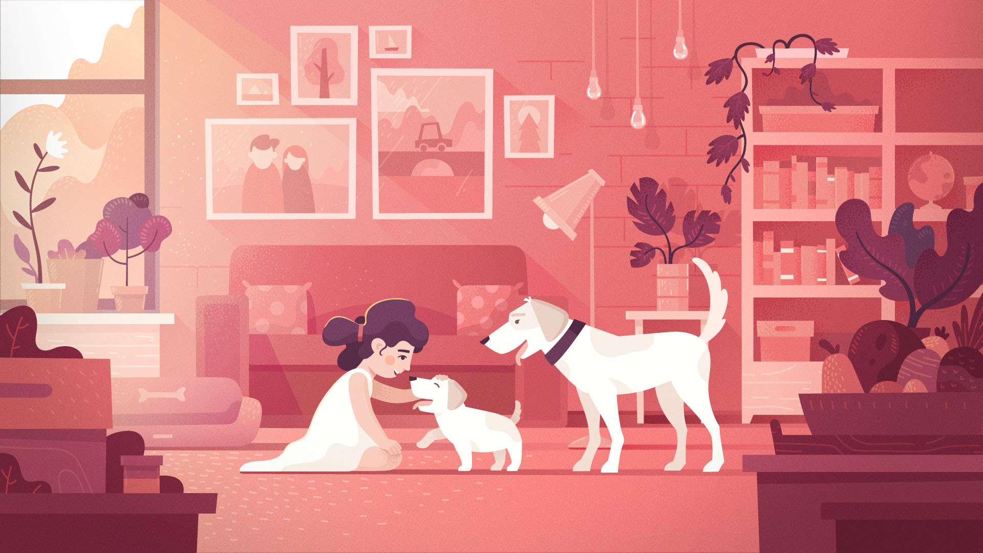 dog animal vector print friend texture Nature Pet Character man.jpg