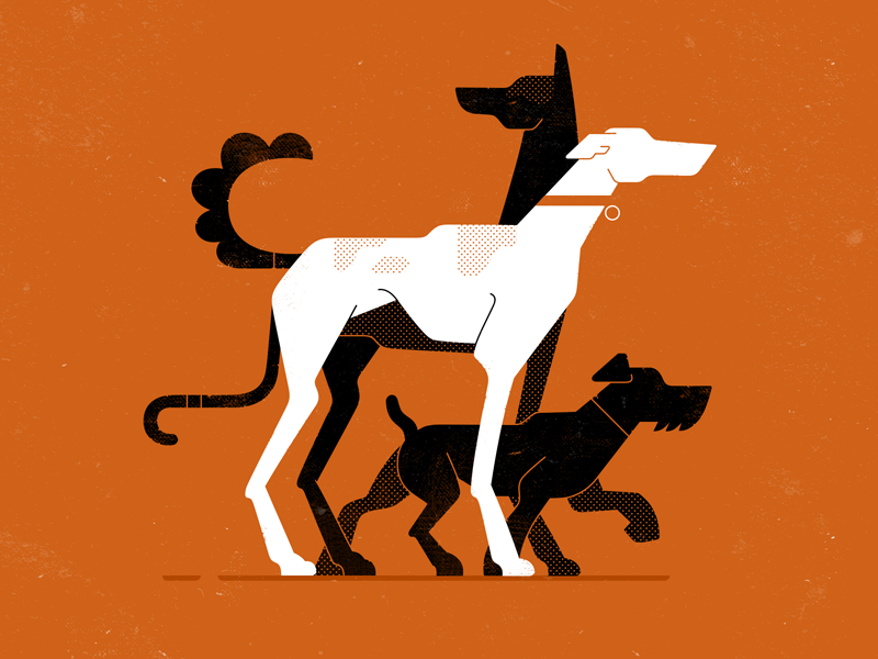 Dogs vector texture minimalizm nature gartman pet illustration dog.png