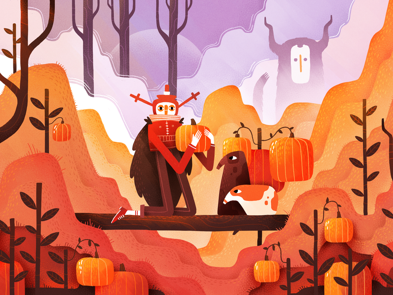 Helloween Forest color texture forest character gartman dangartman ora.png