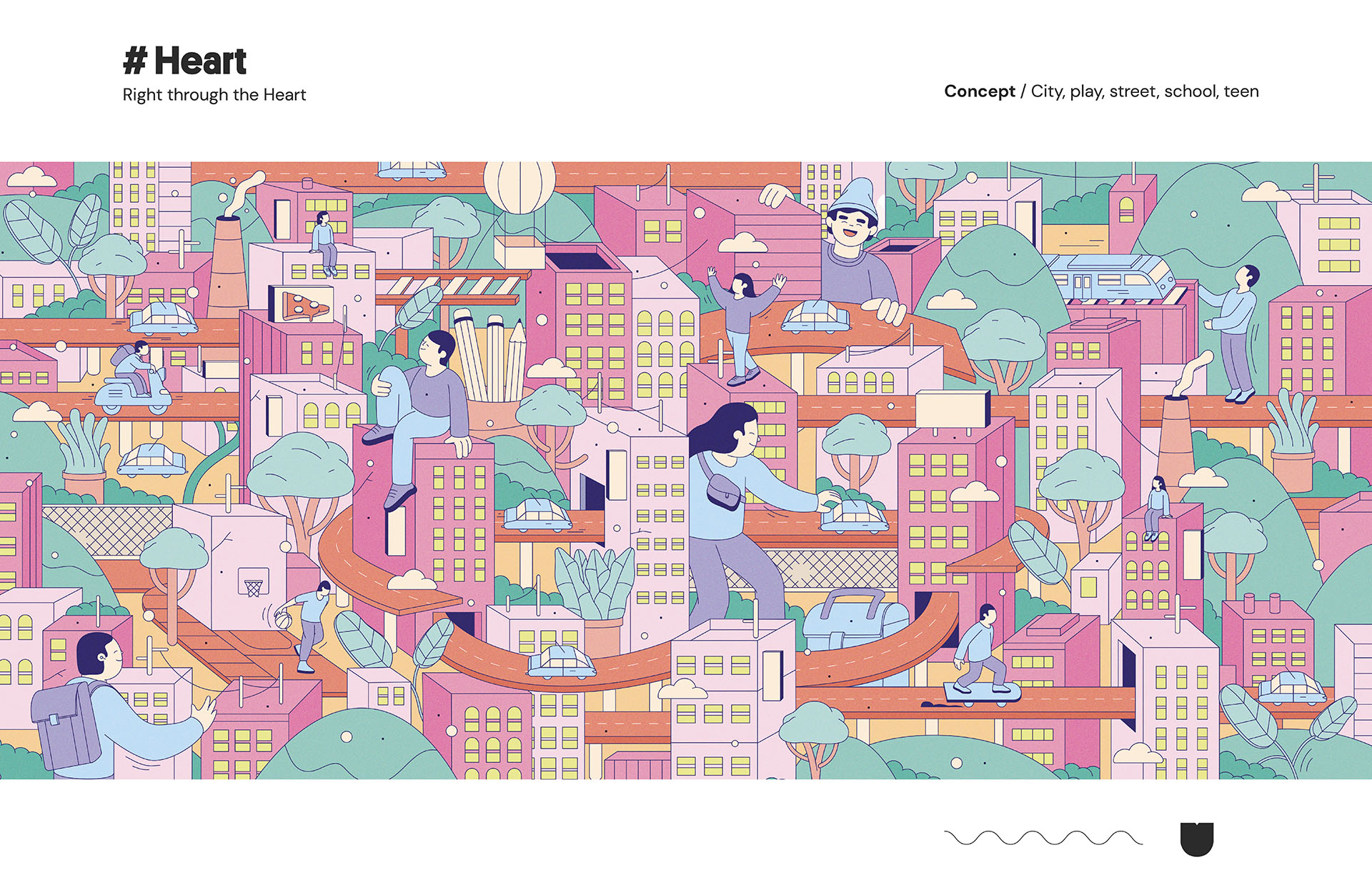 2D characters city color diaries Illustrator illustrazione Isometric P (2).jpg