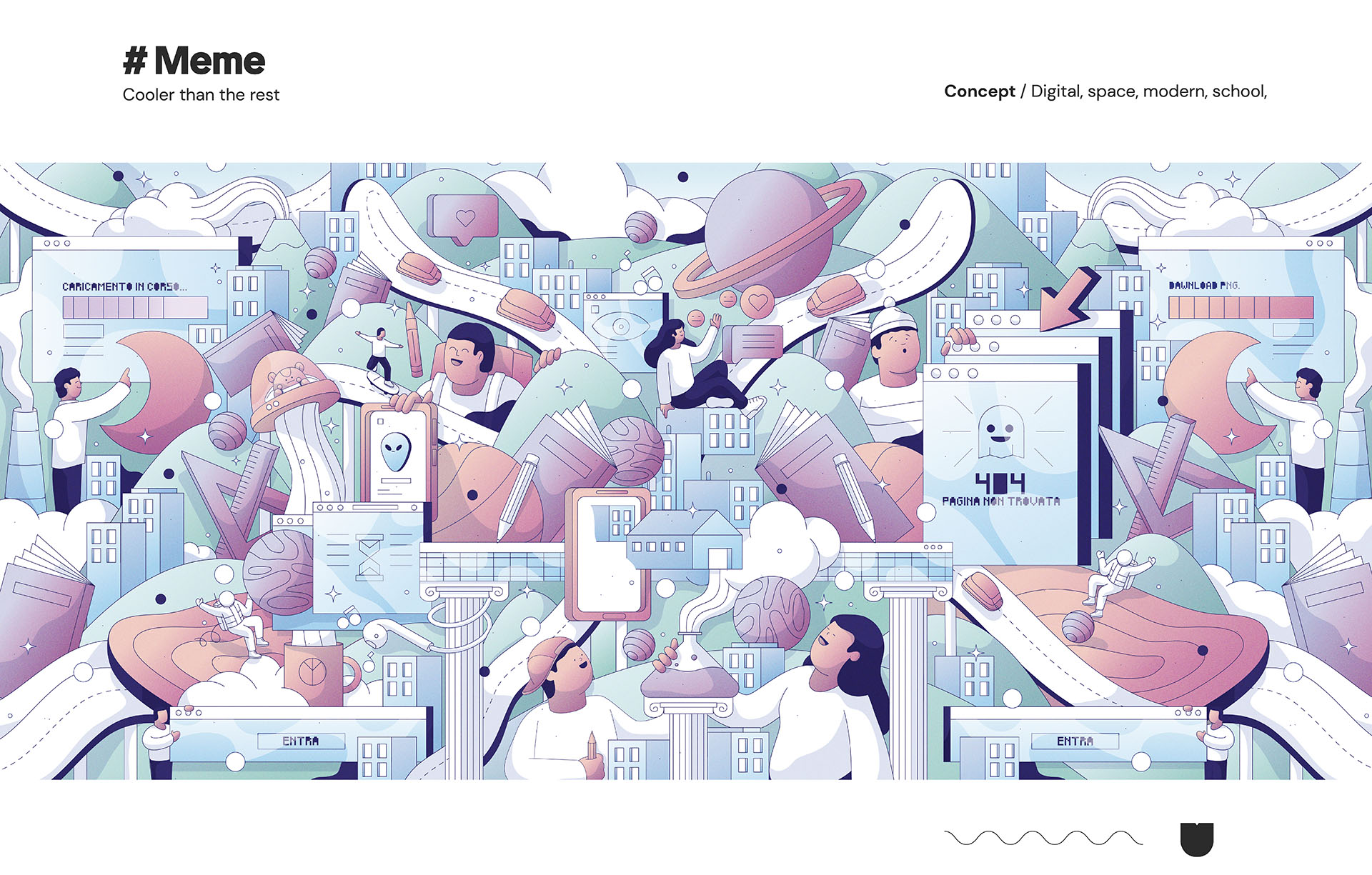 2D characters city color diaries Illustrator illustrazione Isometric P (6).jpg