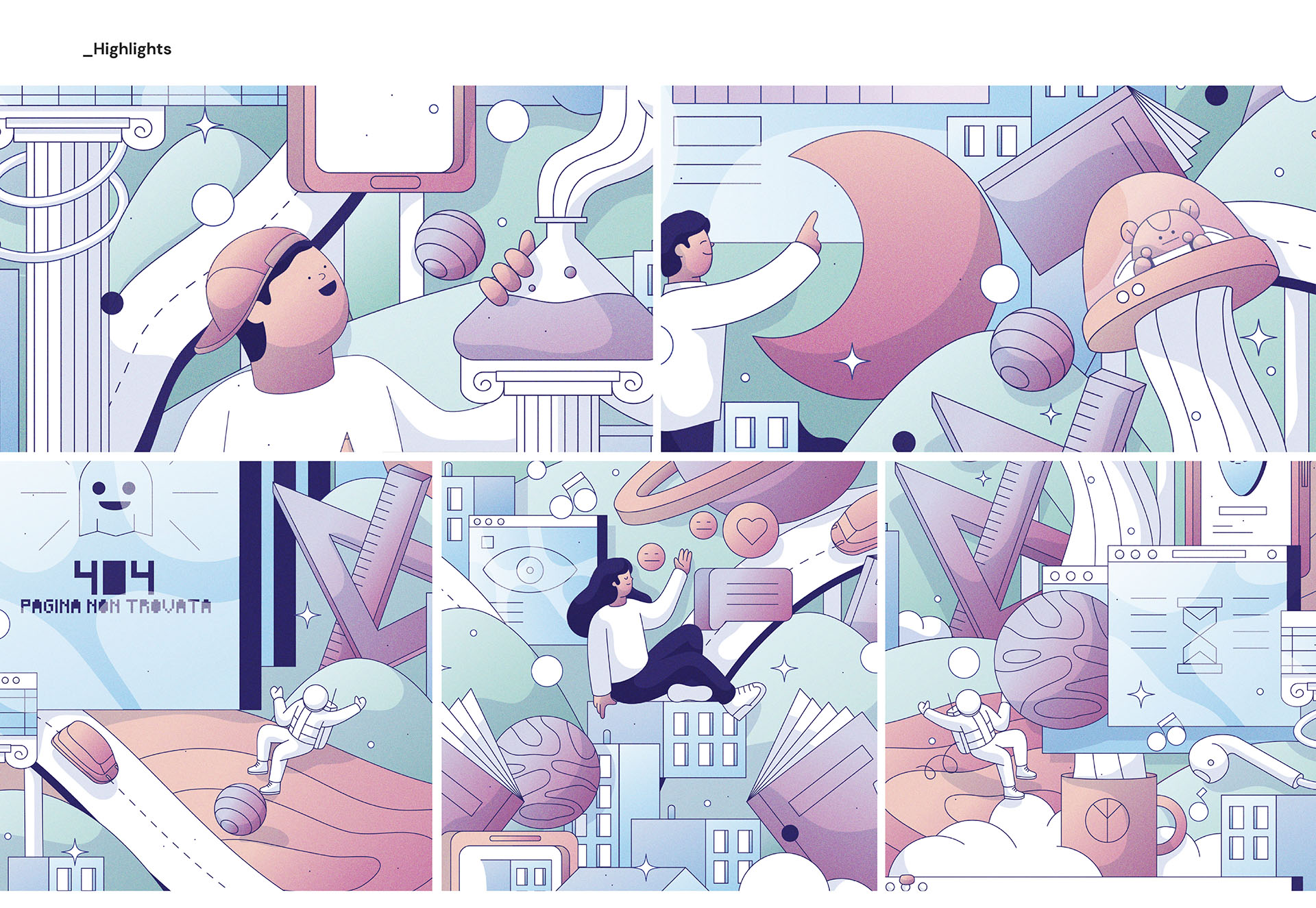 2D characters city color diaries Illustrator illustrazione Isometric P (7).jpg