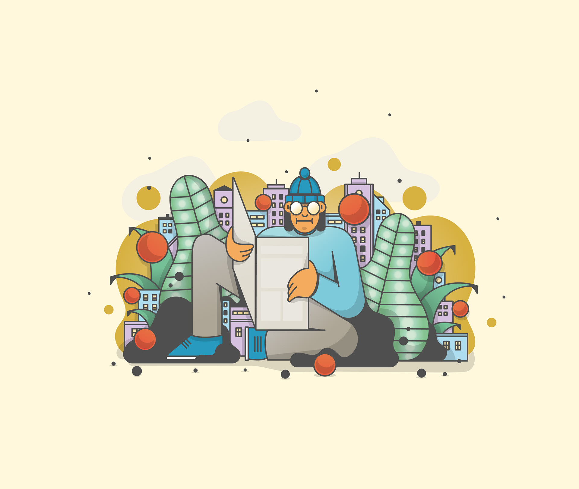 ILLUSTRATION  design flat Icon city logo doodle Character sketch illus (2).jpg