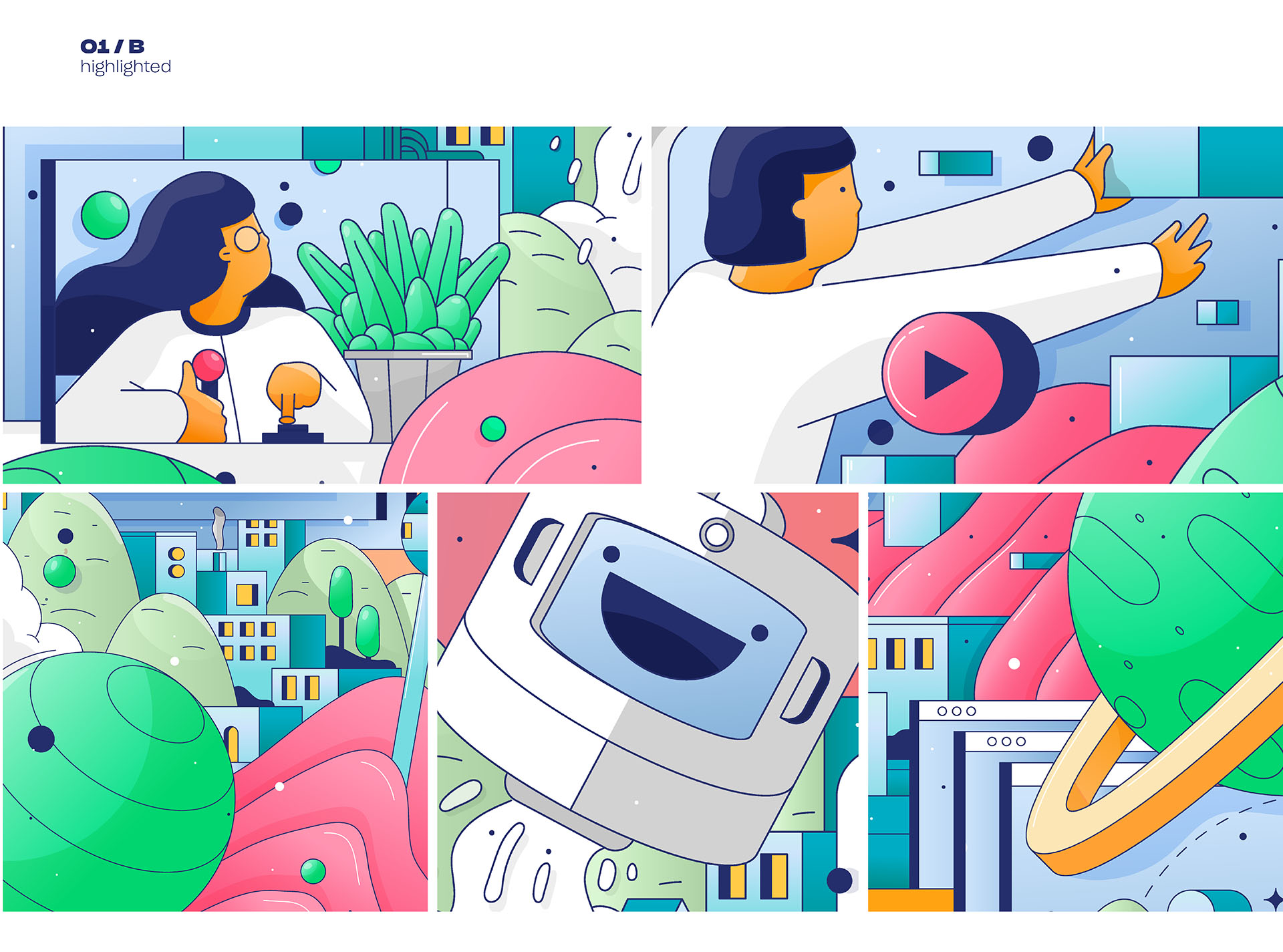 ILLUSTRATION  Virtual reality Isometric Space  universe Character illu (3).jpg