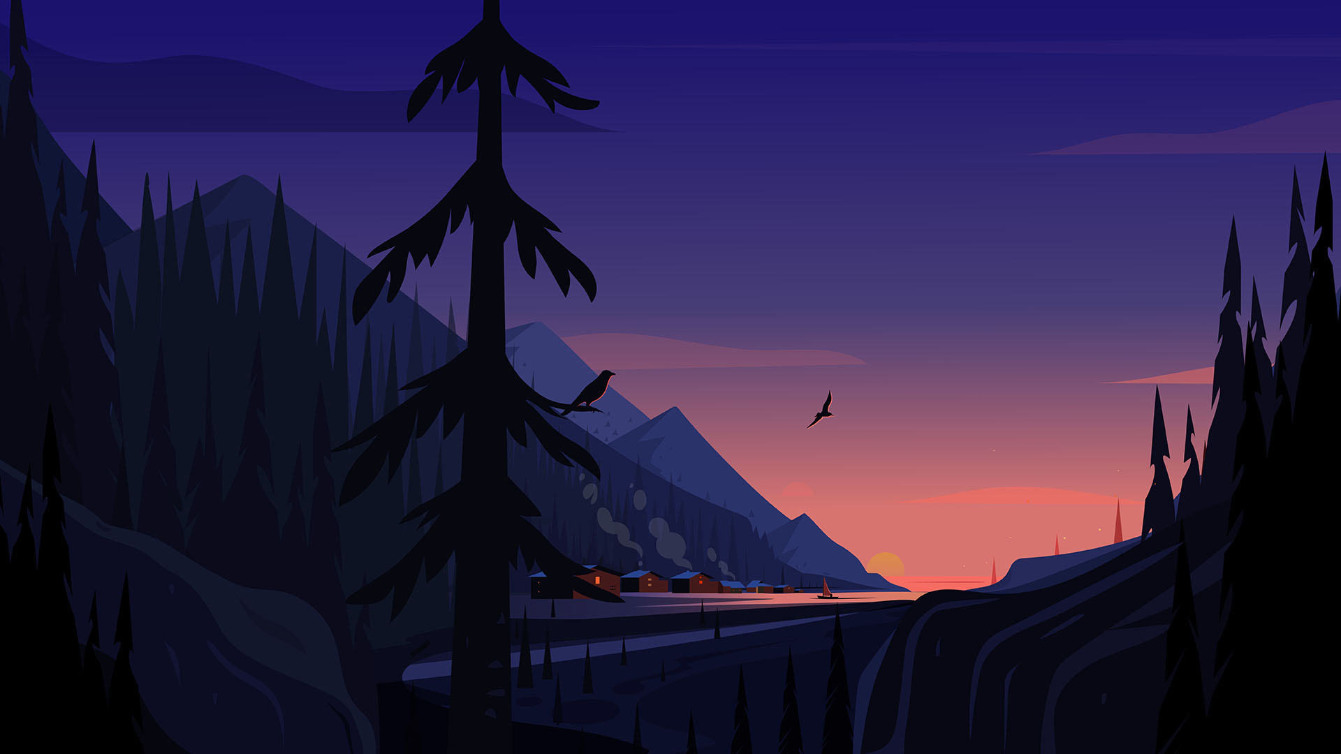 ILLUSTRATION  Chillhop Music kupla music coastal town  Tiny Sailboat L.jpg
