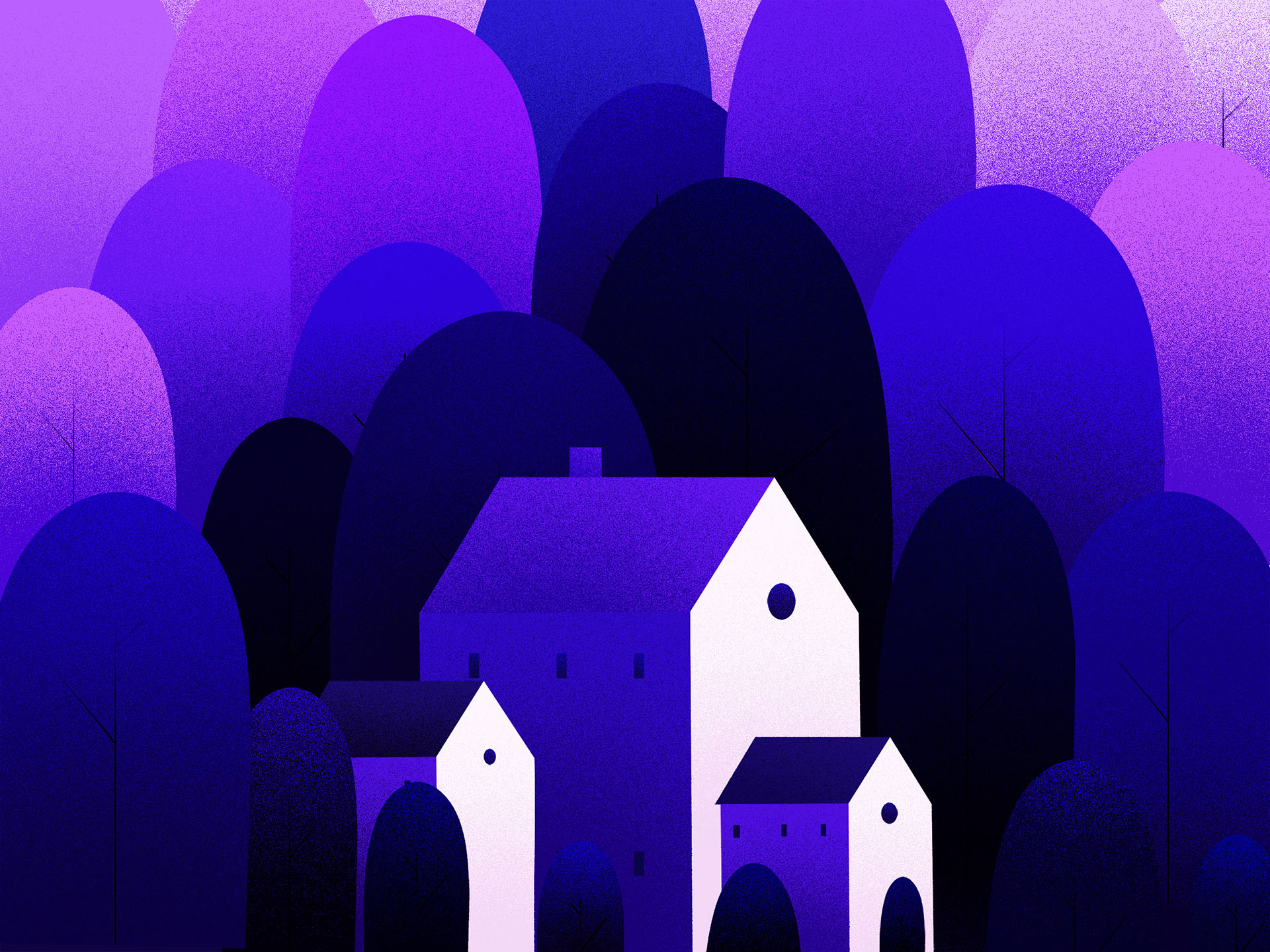 Landscape Nature ILLUSTRATION  paddy Farmhouse light village hill (6).jpg