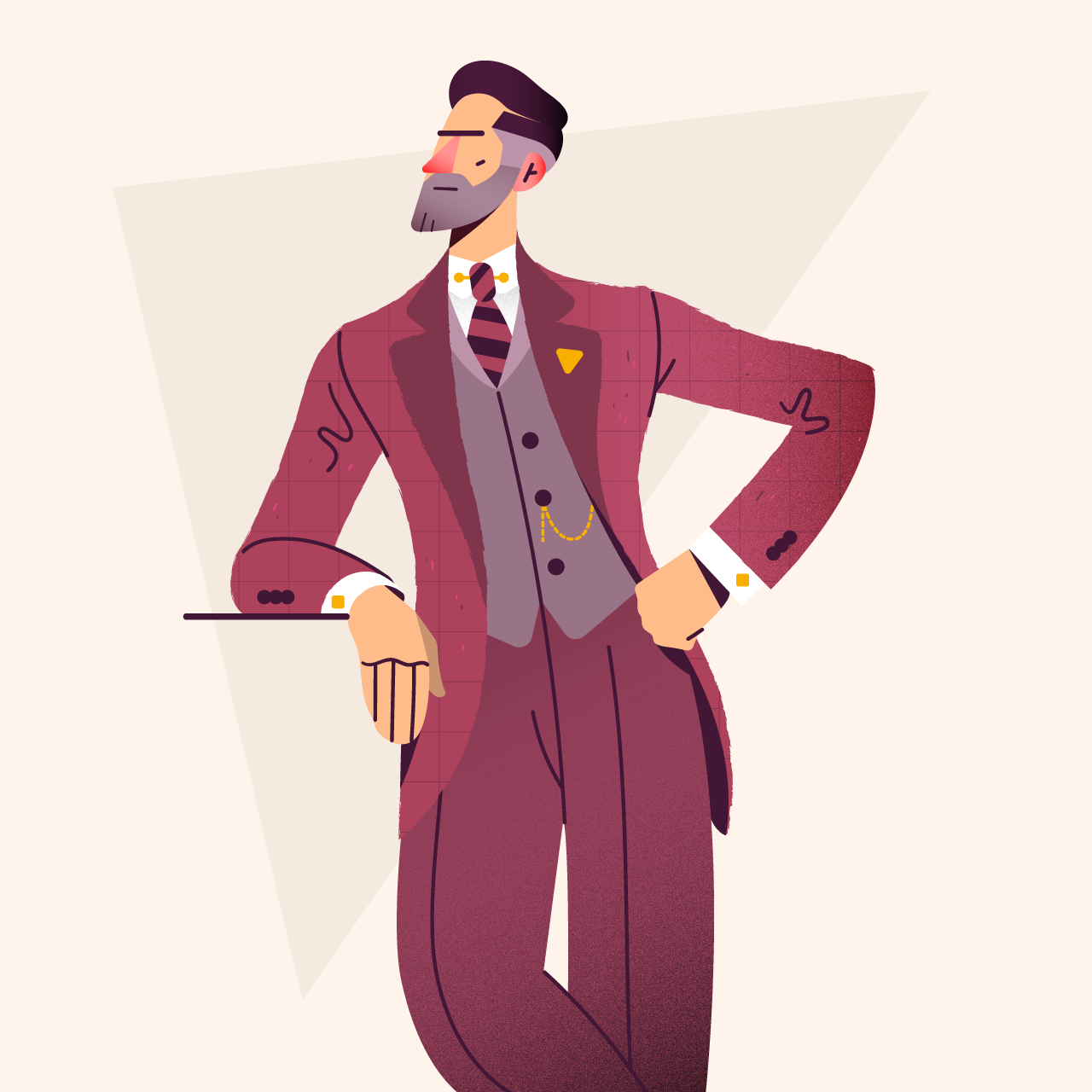 elegant Fashion  flat gentleman ILLUSTRATION  old peakyblinders Retro.png