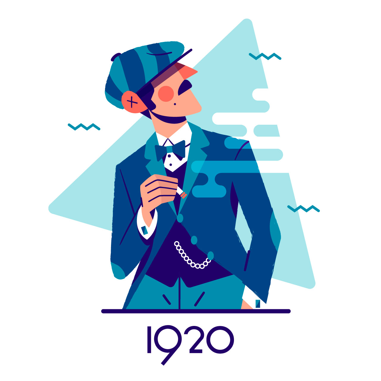 vector flat flat illustration Peaky Blinders Character design  shelby.jpg