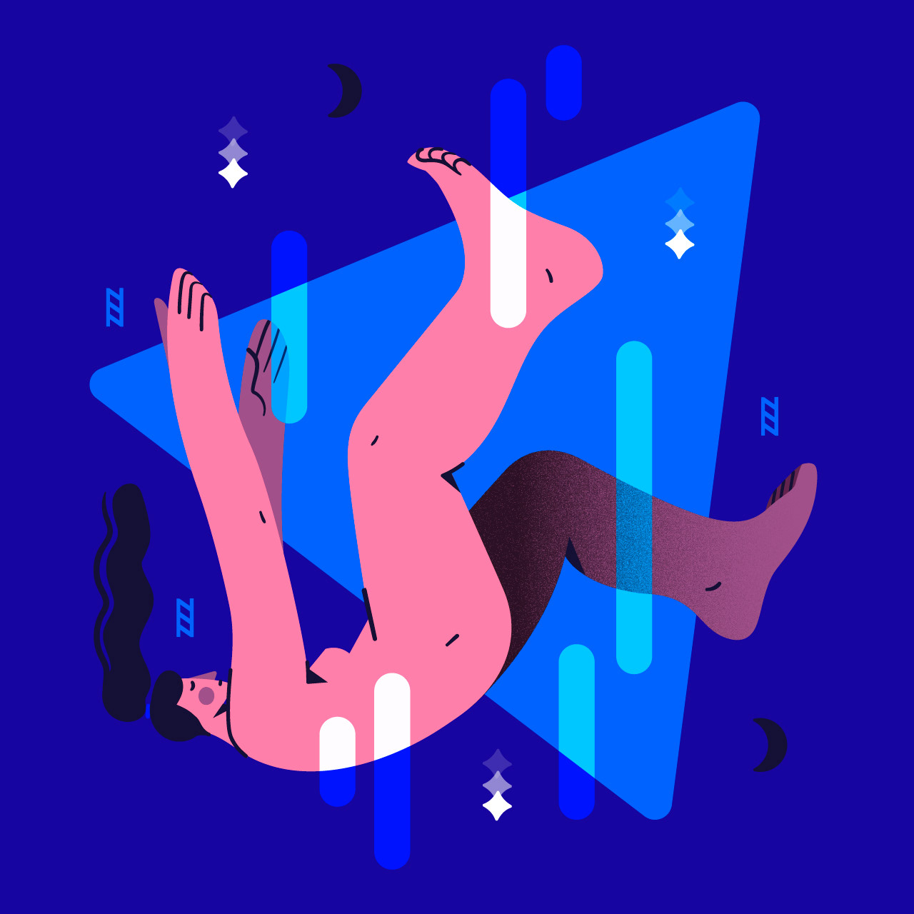 vector flat flat illustration sleep Fall Character design  tired Chara.jpg
