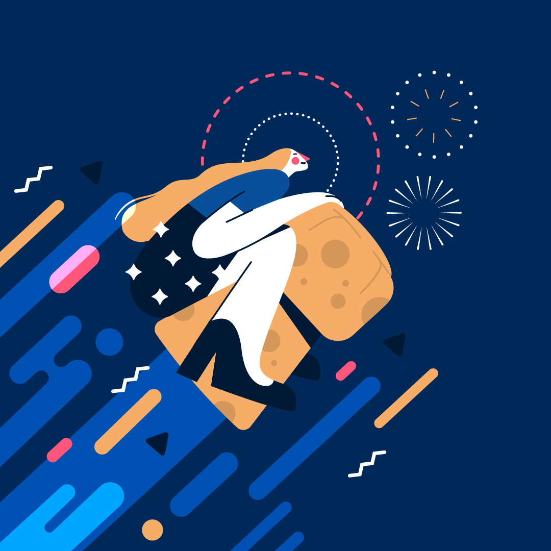 vector flat ILLUSTRATION  Character design  happynewyear new year woma.jpg