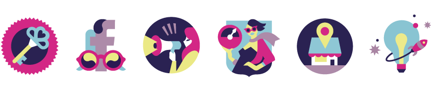 Colourful  Icon vogue eyewear vector Geometrical pink blue yellow girl (3).png