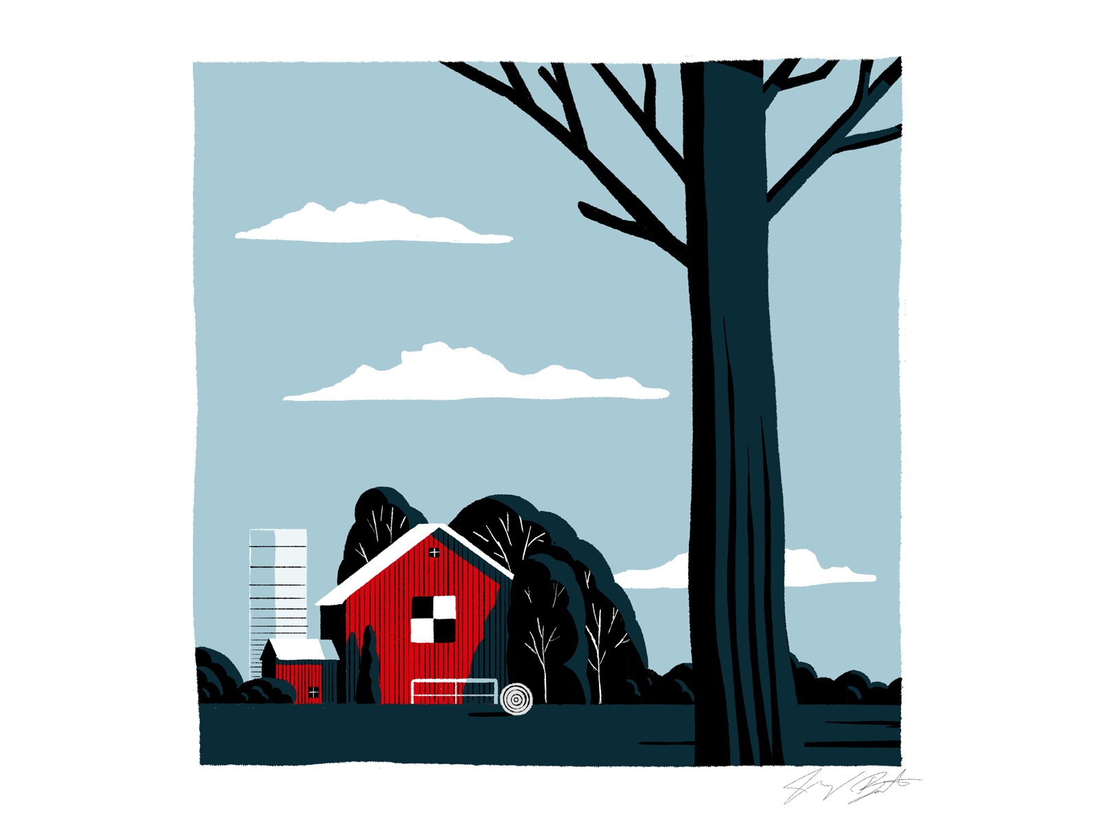 Drawing Journal - 11720 trees clouds journal drawing countryside procr.jpg
