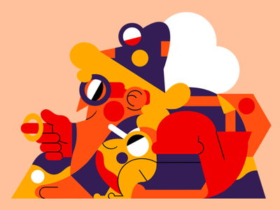 FROG TEACHER airline colorfull illustration vector illustration jhonny.png