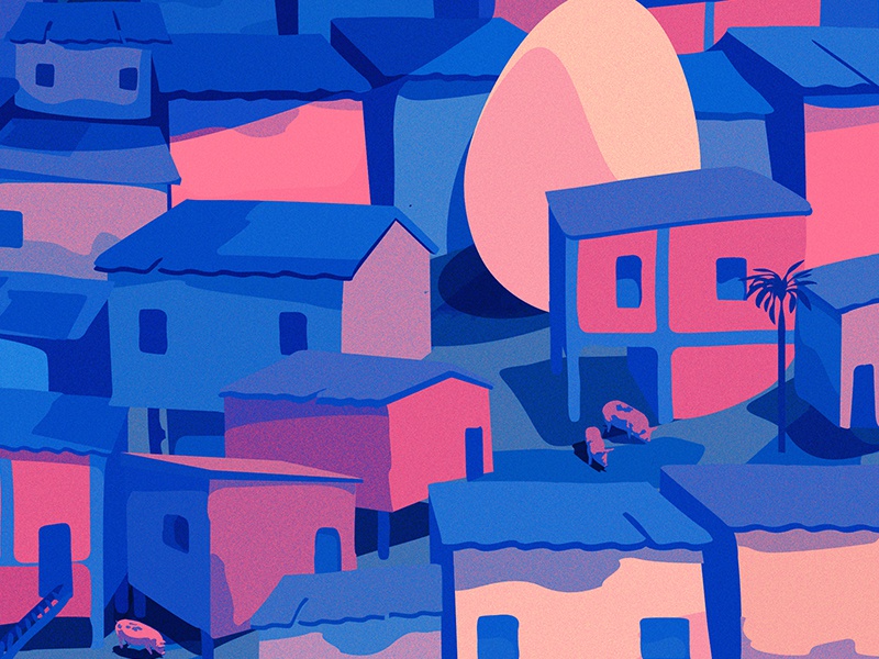 Cerro del Carmen- Detail surreal farm tropical latin america illustrat.jpg