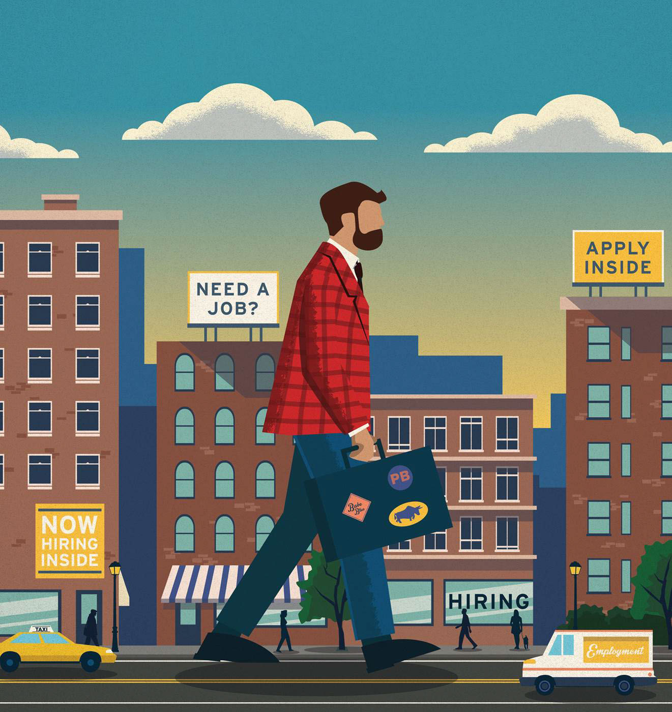 inspire editorial paul bunyon surreal city Street giant man walking Ed.jpg