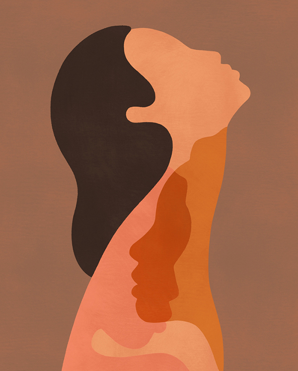 abstract art design Fashion  figure ILLUSTRATION  Minimalism woman wom.jpg