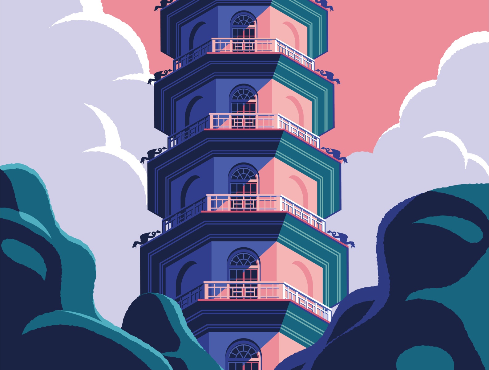 Kew Gardens Pagoda isometric building london asia pagoda.jpg