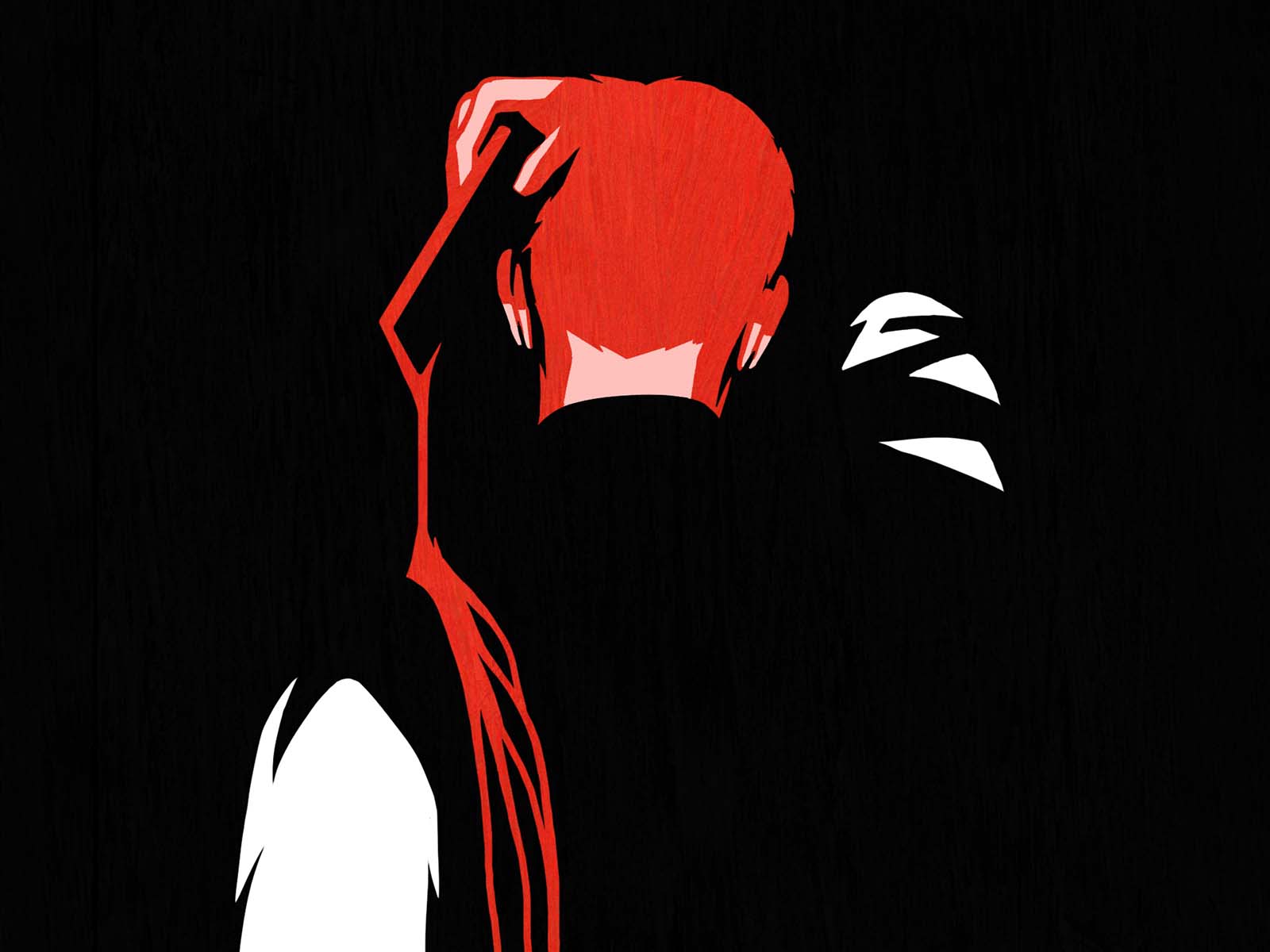 black instagram Love red ILLUSTRATION  relief silkscreen SNS facebook (3).jpg