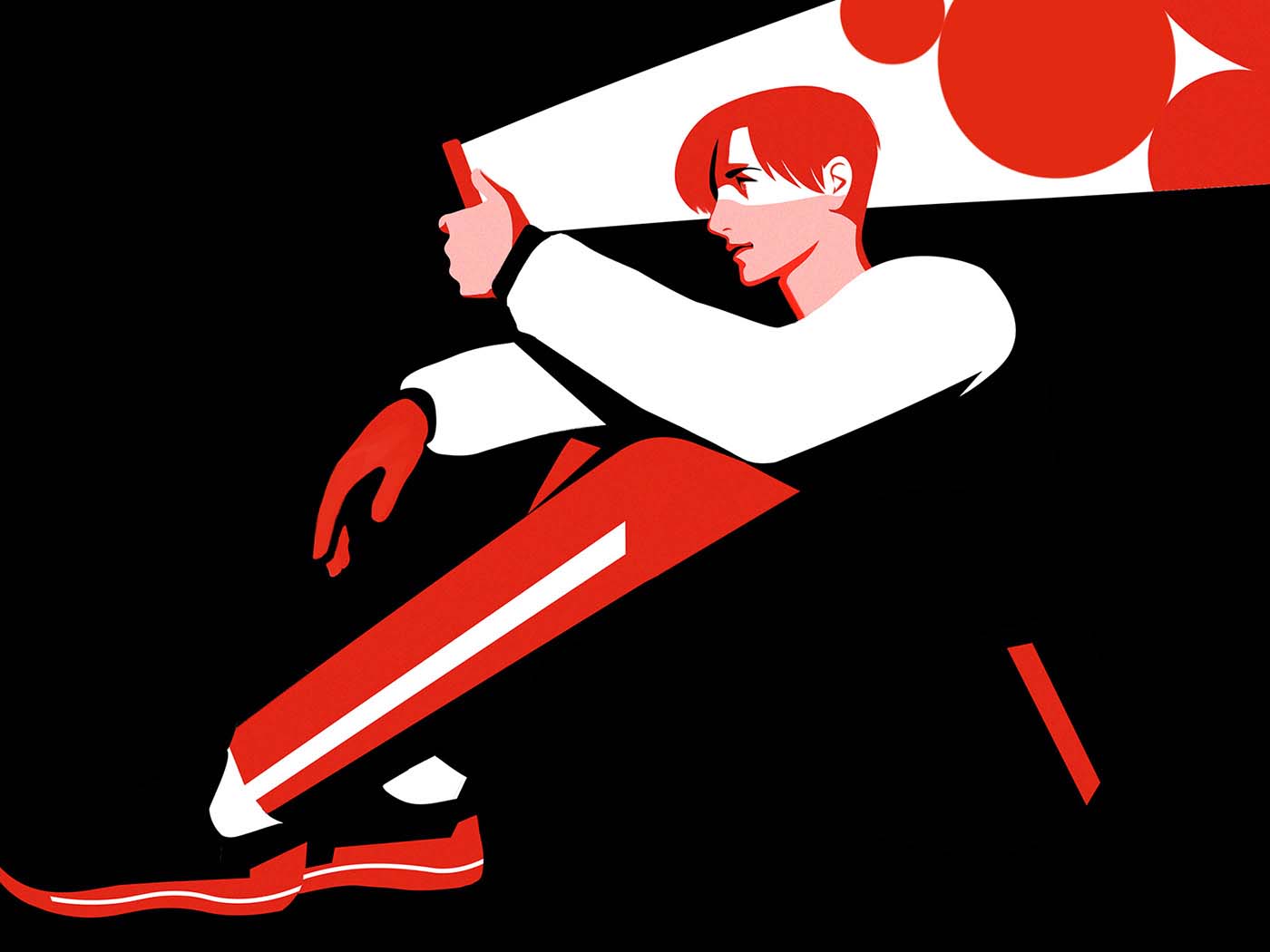 black instagram Love red ILLUSTRATION  relief silkscreen SNS facebook (5).jpg