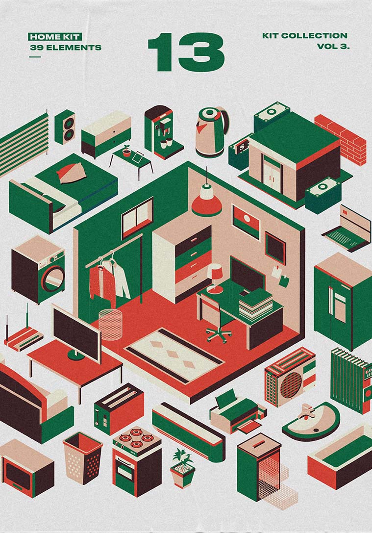 kit color Food  print poster Isometric Icon blue orange green.jpg