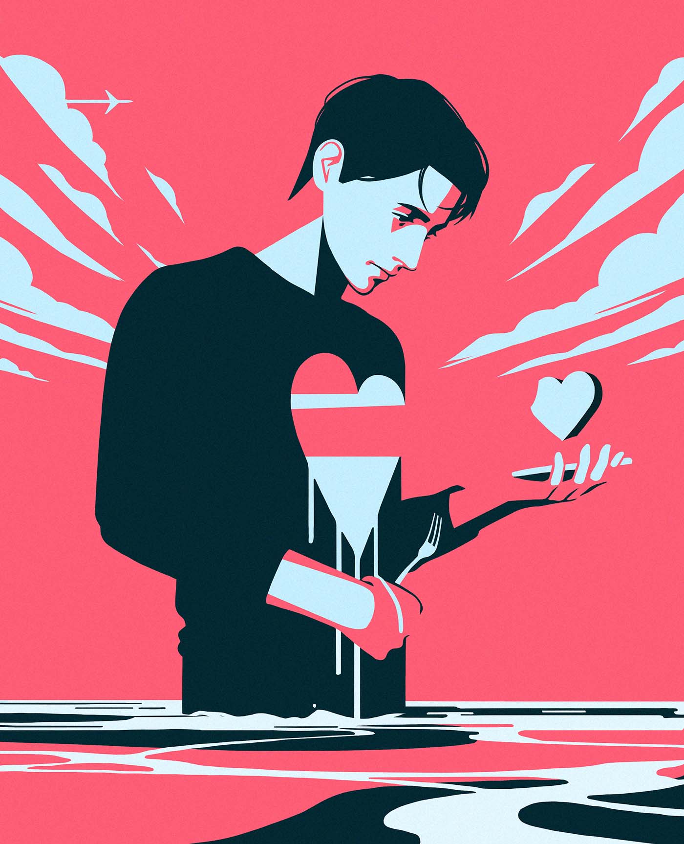 Love pink Pop Art Ocean water wave negative space silkscreen facebook (2).jpg