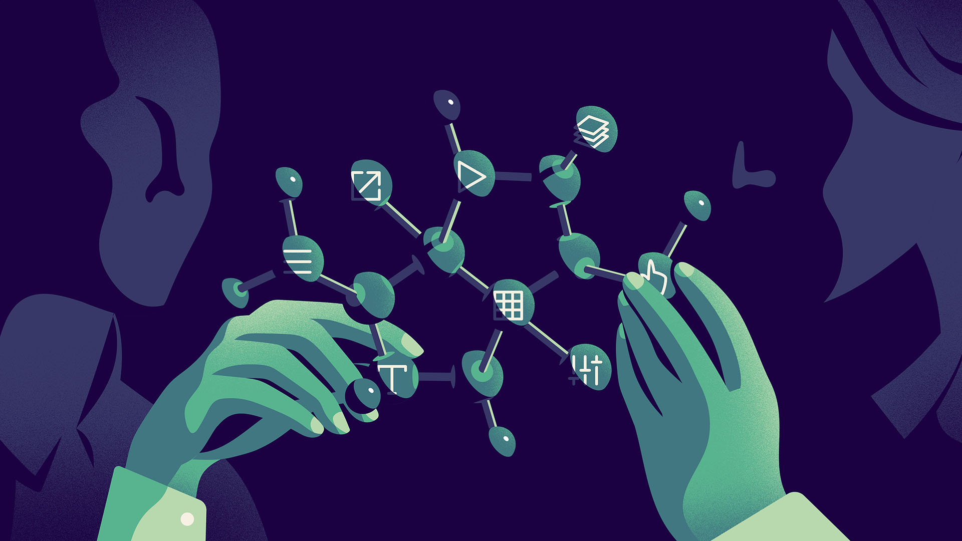 conceptual illustration design systems product illustration green Desi (3).jpg