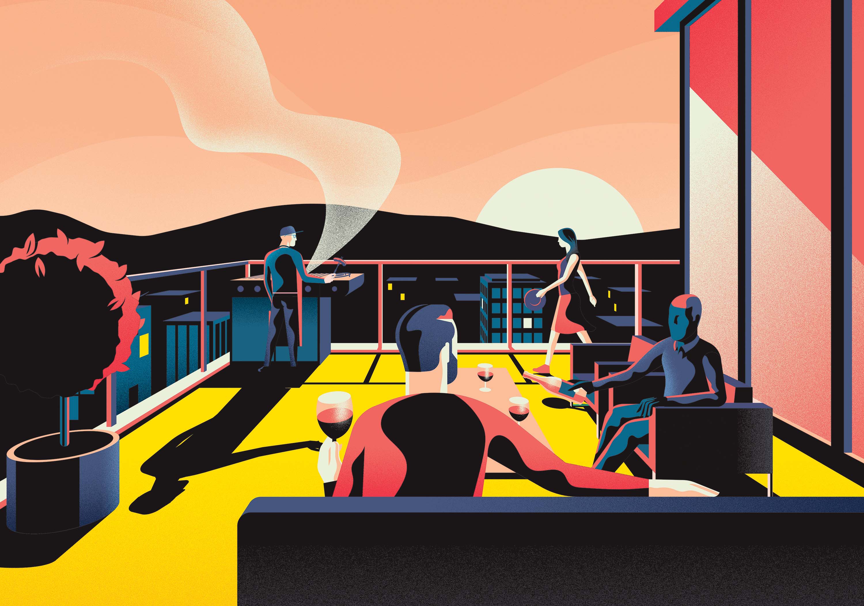 ILLUSTRATION  architecture apartment London Bicycle party graphic city (4).jpg