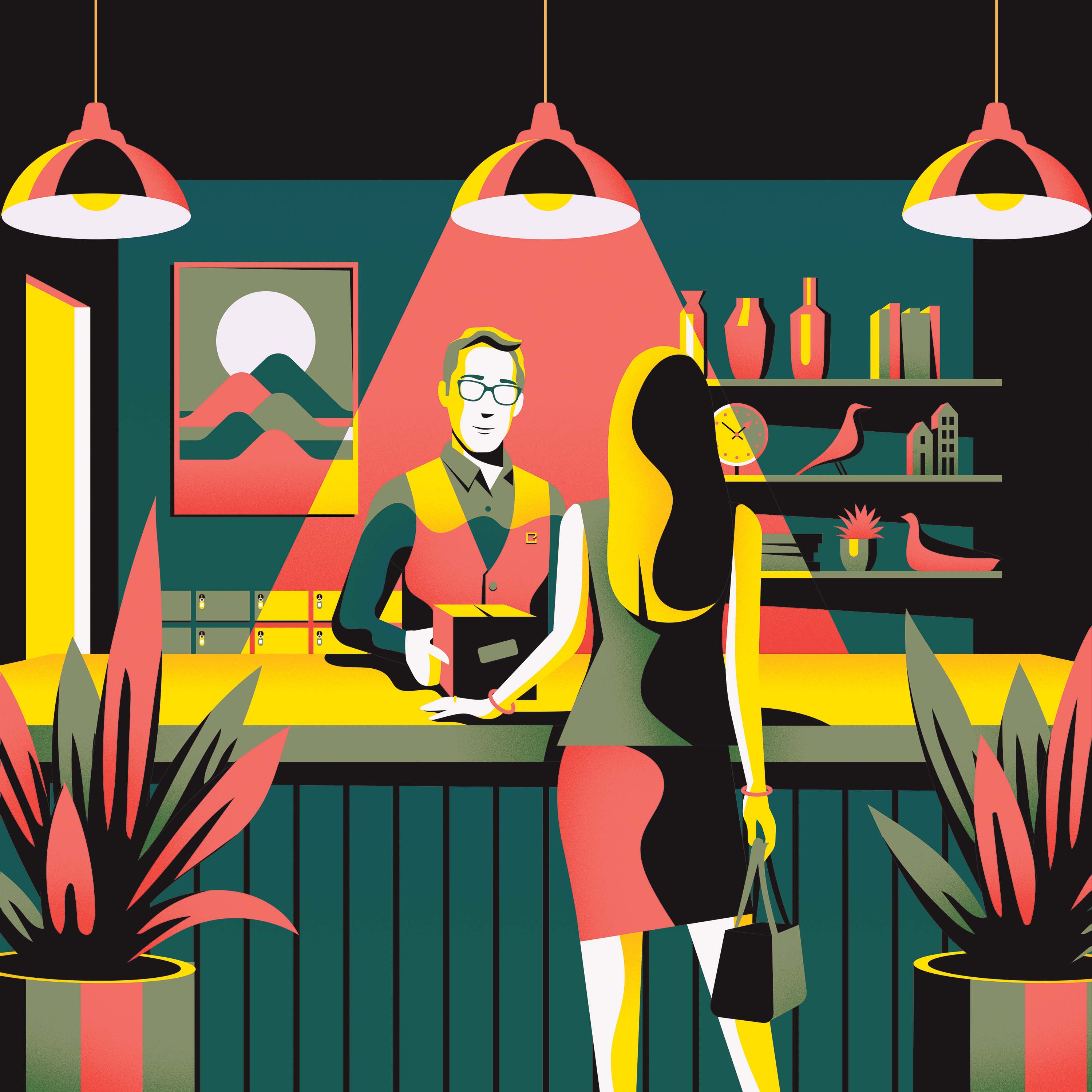 ILLUSTRATION  architecture apartment London Bicycle party graphic city.jpg