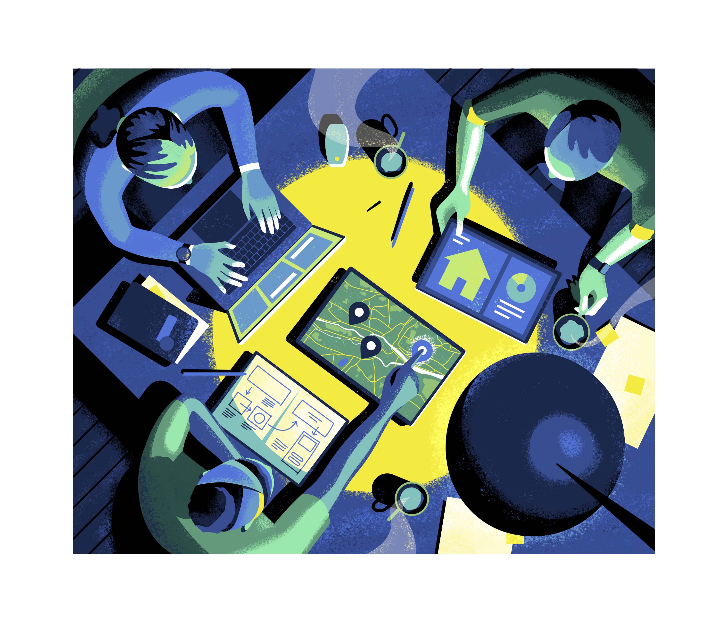 ILLUSTRATION  editorial Advertising  vector Perspective Shadows vibran (4).jpg