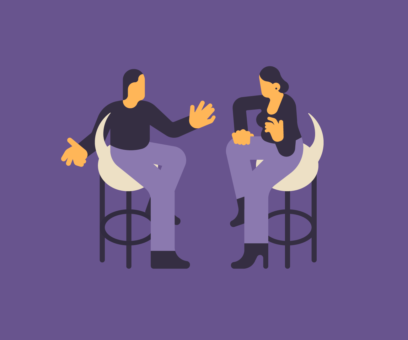 argue talk speech bubble ILLUSTRATION  Illustrator vector conceptual o.png
