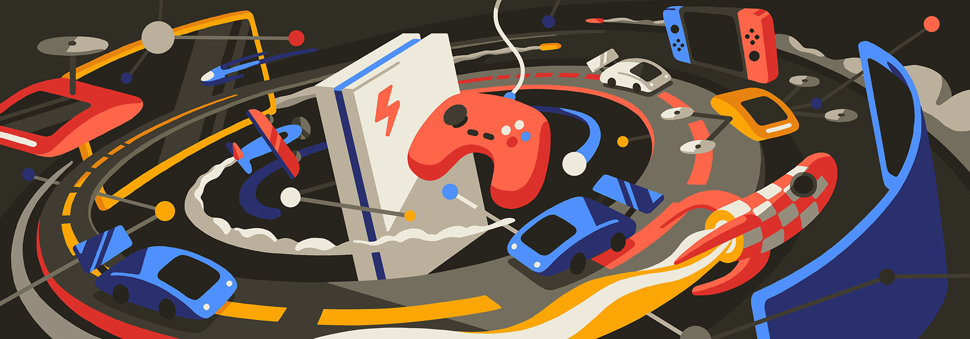 Cars console game Games IBM Illustrator rocket Space  The Next Brick V.jpg