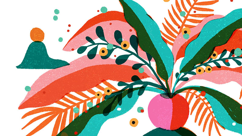geraldine sy garden Lady plants colorful art print sale (3).jpg