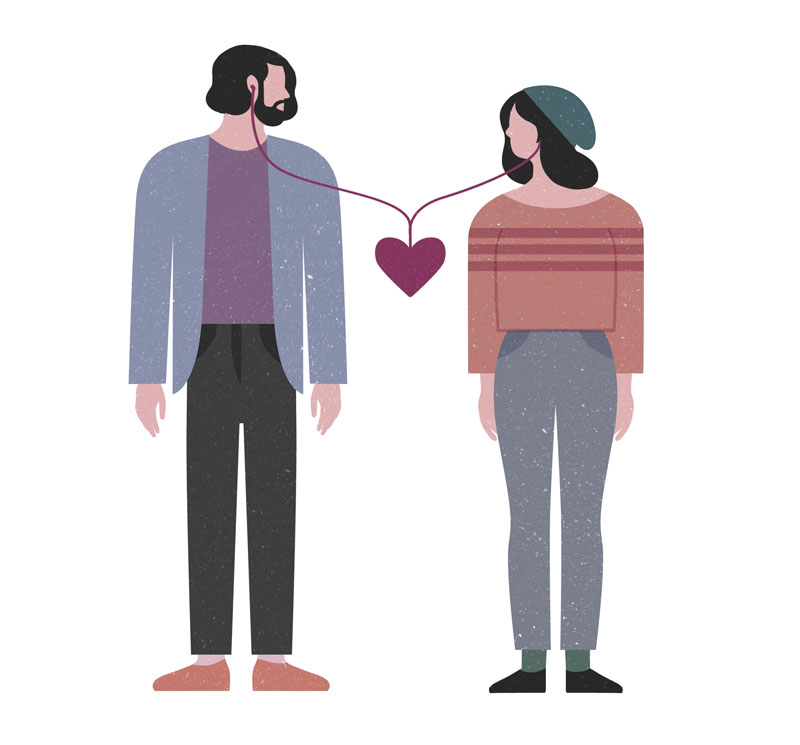 ILLUSTRATION  magazine Love song girl editorial lifestyle music simple (2).jpg