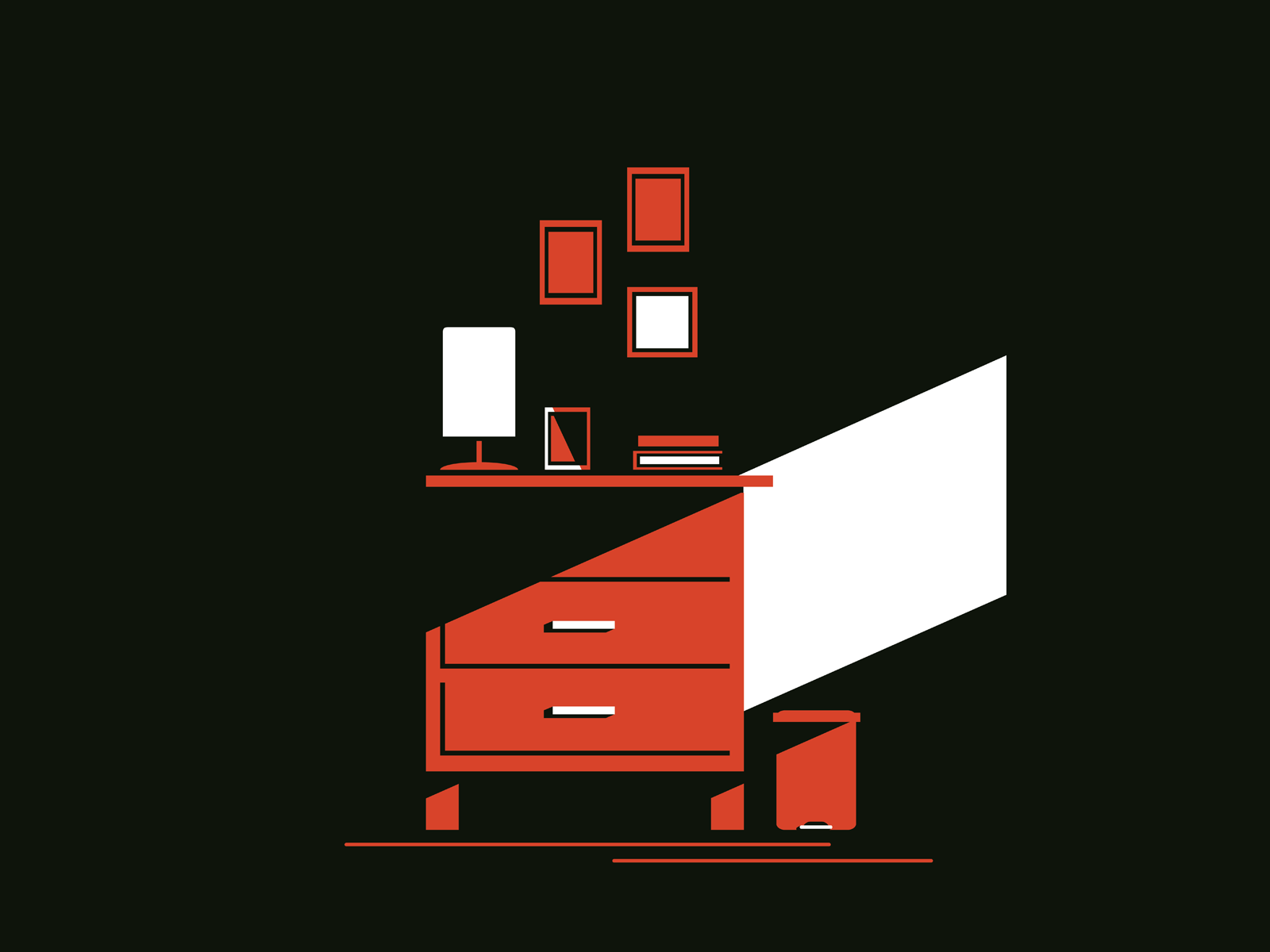 DARK ROOM illustrator color 2d art urban red adobe illustrator vector.png