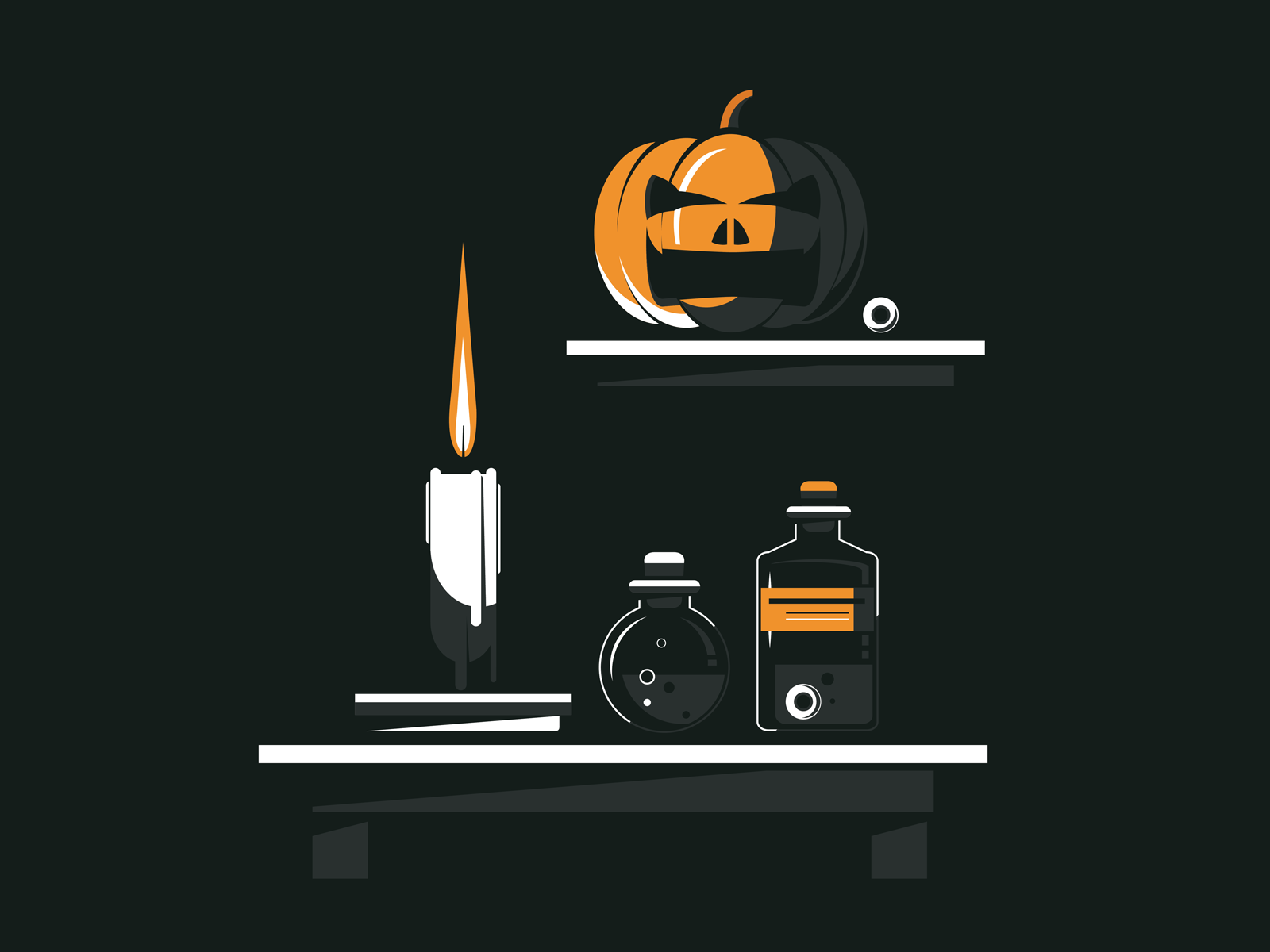 HALLOWEEN spooky season candle witch pumpkin halloween vector adobe il.png