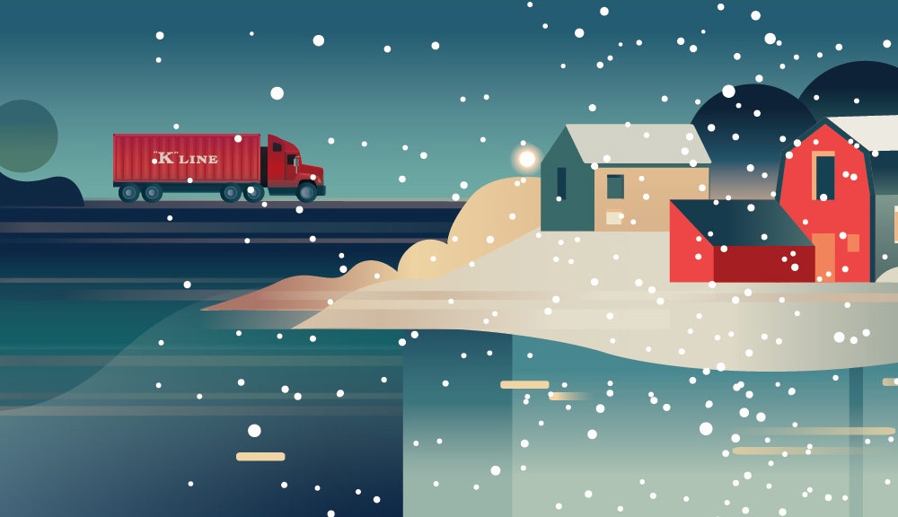 animation  ships sea Truck winter greeting postcard ecard color compan.jpg