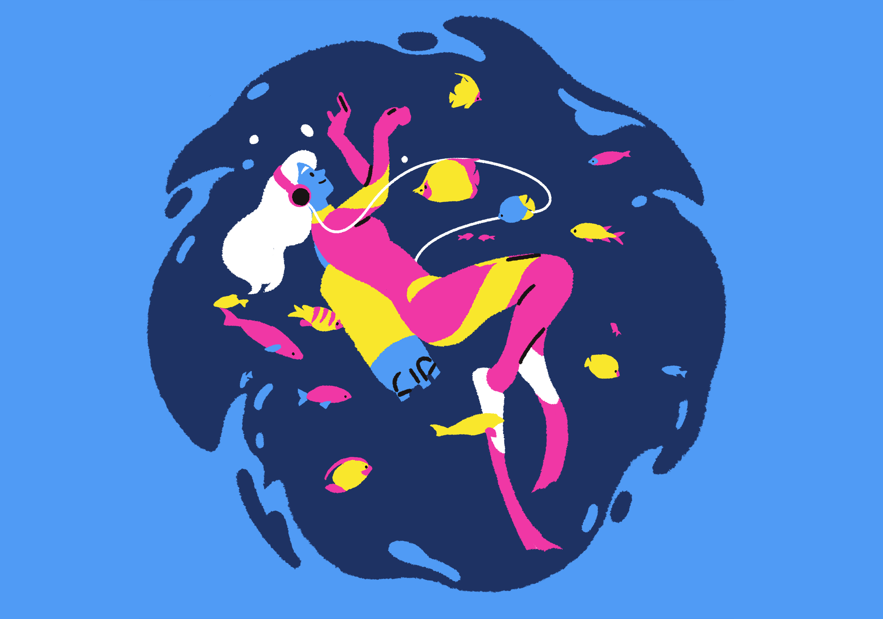 animation  ILLUSTRATION  listen anywhere music Musical sound spotify S (6).png